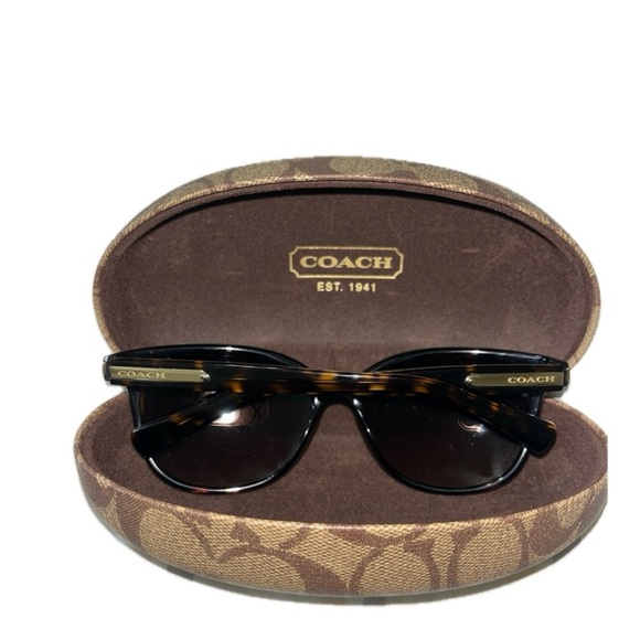 Coach Sunglasses W/ C Signature on Frames, incl. Coach Hardshell Case HC8132 - Picture 10 of 16